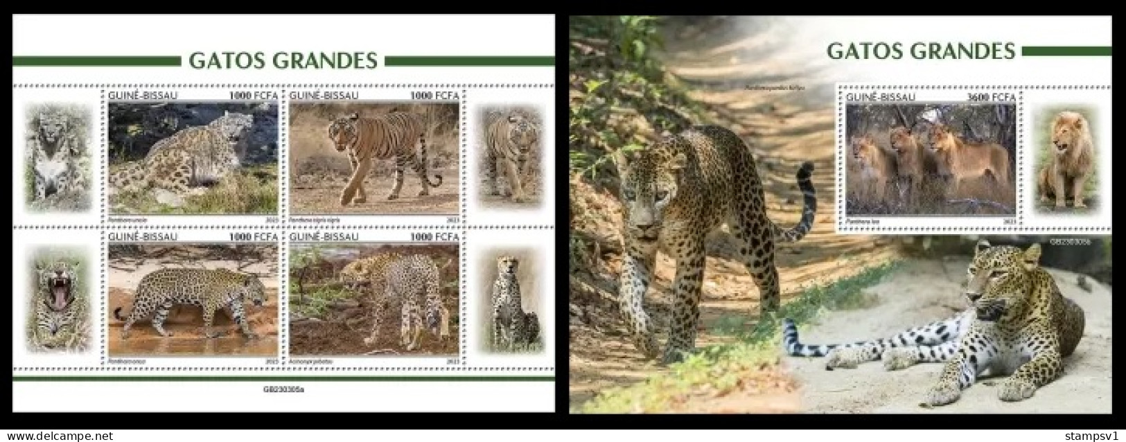 Guinea Bissau 2023 Big Cats. (305) OFFICIAL ISSUE - Felini