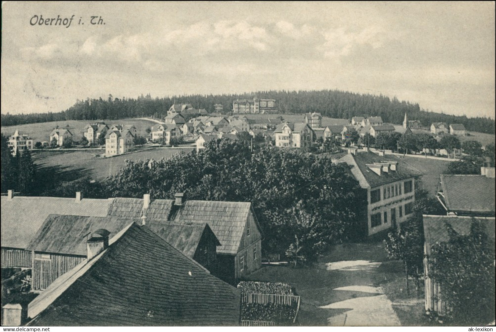 Ansichtskarte Oberhof (Thüringen) Straßenpartie Im Ort 1907  - Oberhof