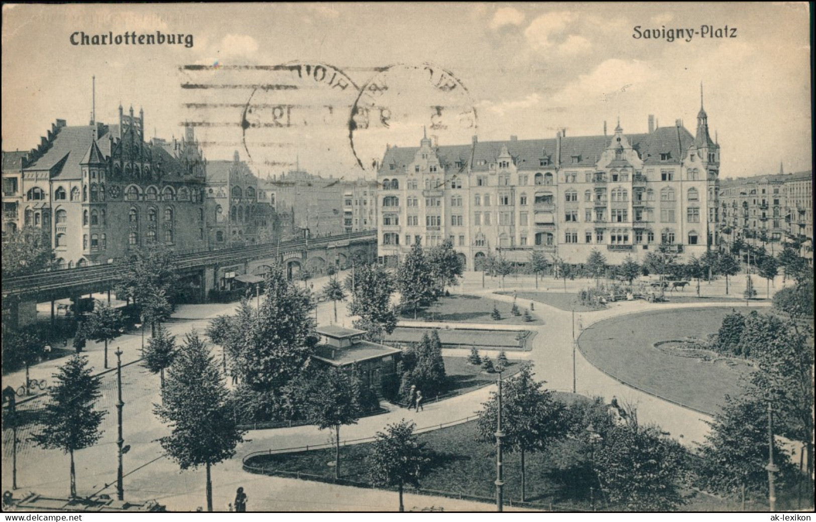 Ansichtskarte Charlottenburg-Berlin Partie Am Savigny Platz 1919  - Charlottenburg