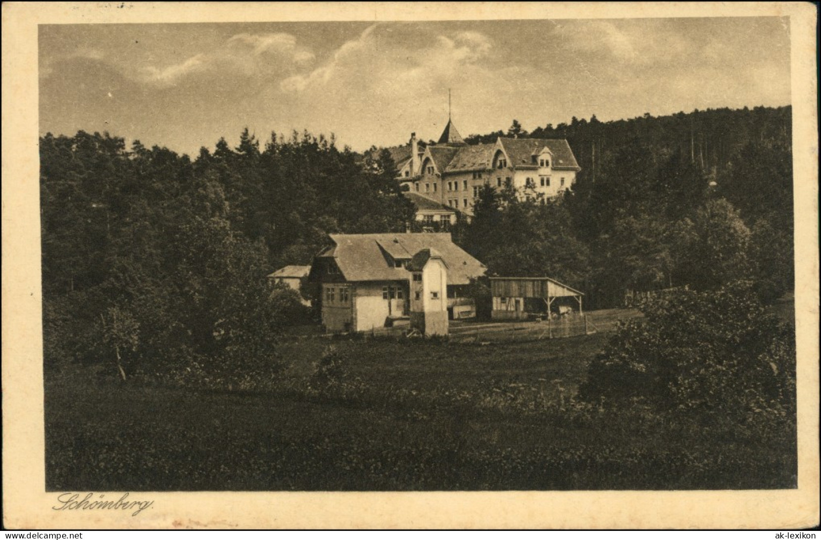 Ansichtskarte Schömberg (Schwarzwald) Blick Auf Die Heilanstalt 1914  - Schömberg