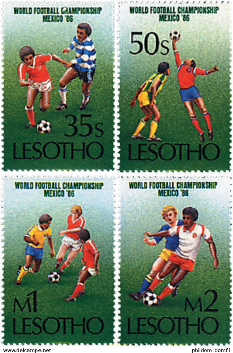 729602 MNH LESOTHO 1986 COPA DEL MUNDO DE FUTBOL. MEXICO-86 - Lesotho (1966-...)