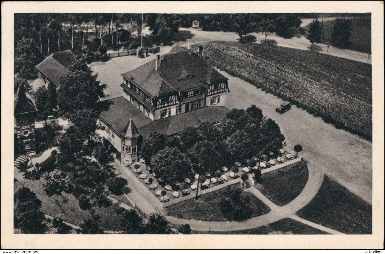 Ansichtskarte Bad Klosterlausnitz Luftbild Kurhotel Zur Köppe7 1931  - Bad Klosterlausnitz