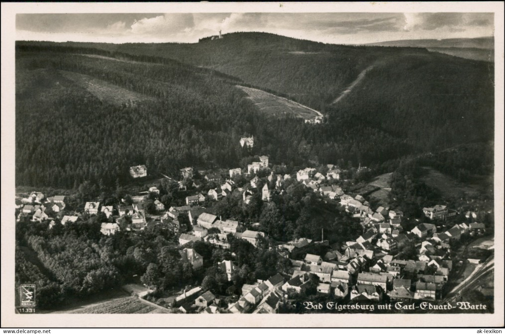 Ansichtskarte Elgersburg Luftbild 1934  - Elgersburg