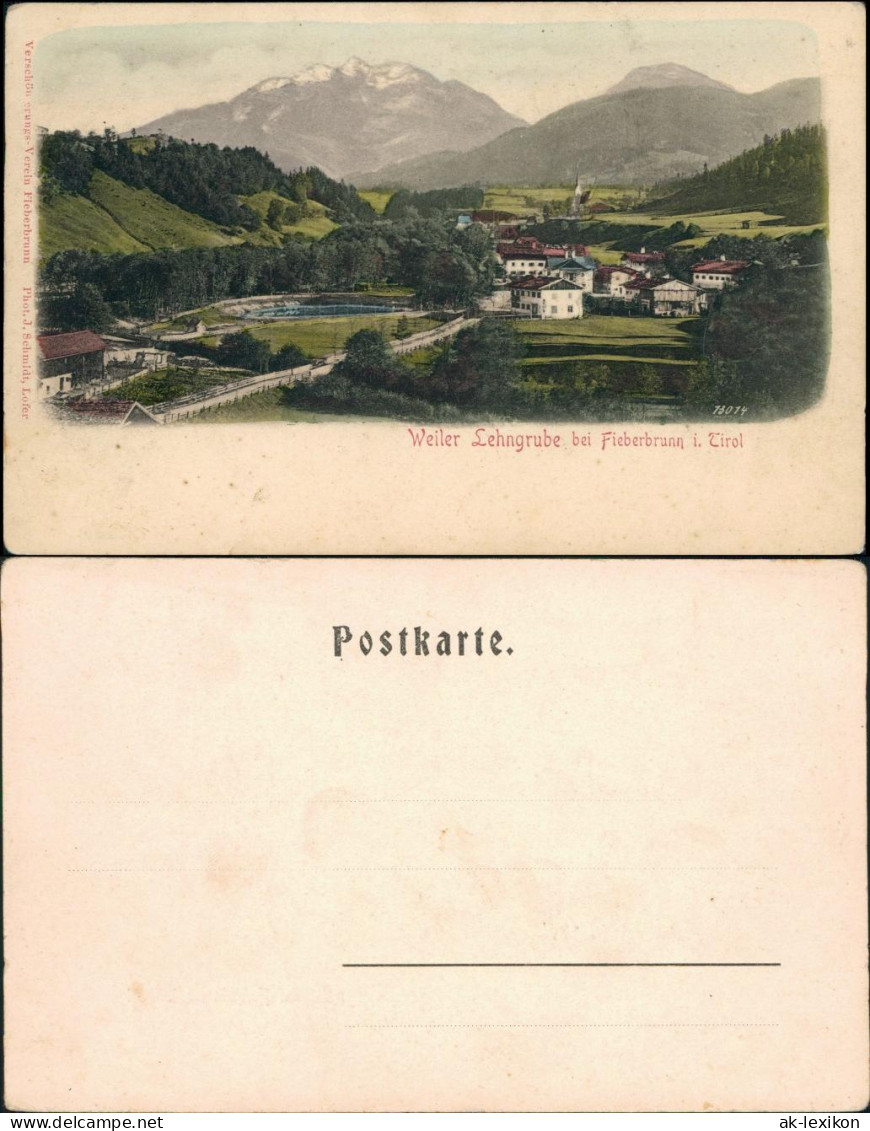 Ansichtskarte Fieberbrunn Weiler Lehnmühle (coloriert) 1907  - Autres & Non Classés