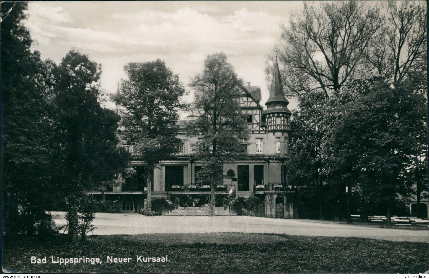 Ansichtskarte Bad Lippspringe Neuer Kursaal 1928  - Bad Lippspringe