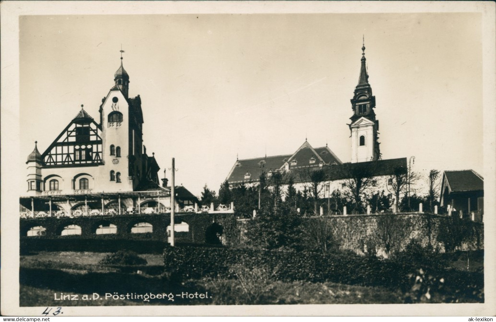 Ansichtskarte Linz Pöstlingsberg-Hotel 1932  - Other & Unclassified