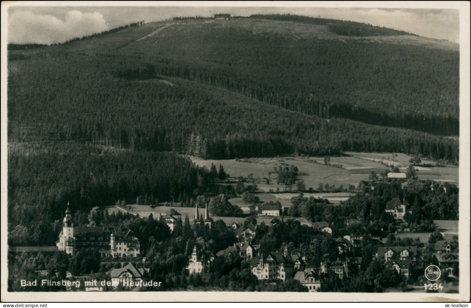 Postcard Bad Flinsberg Świeradów-Zdrój Blick Auf Die Stadt 1932  - Schlesien