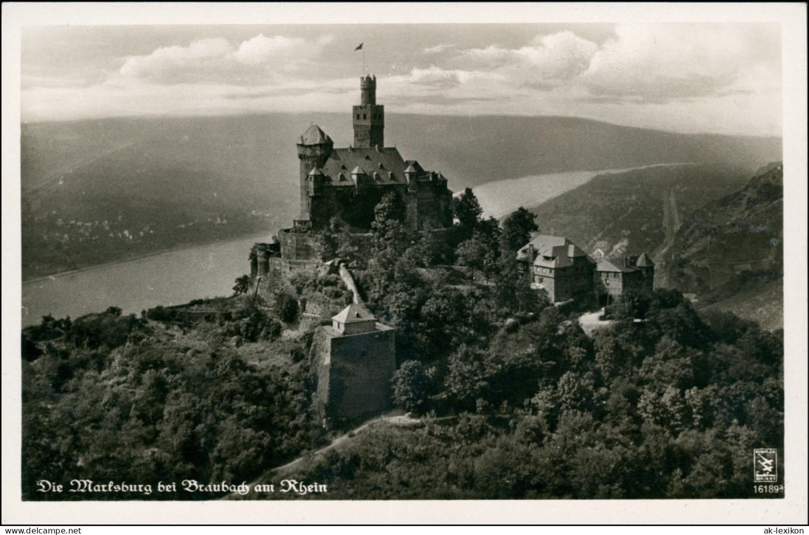 Ansichtskarte Braubach Luftbild Marksburg 1939  - Braubach