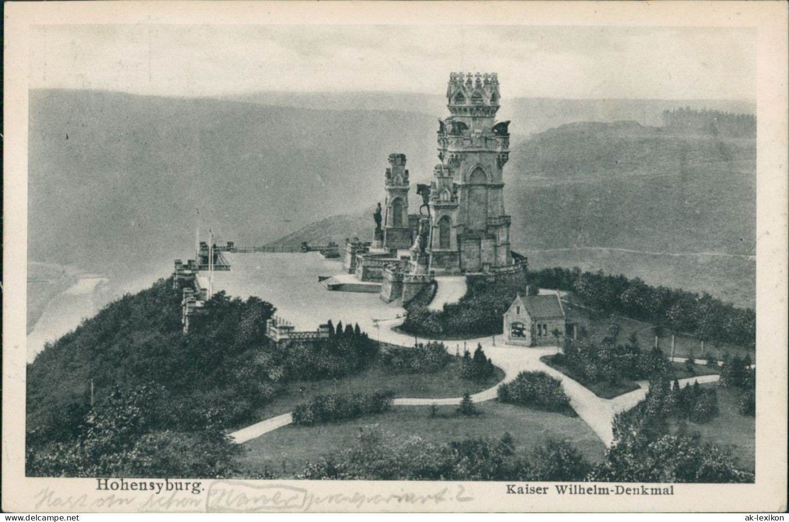 Ansichtskarte Syburg-Dortmund Hohensyburgdenkmal, Kaiser Wilhelm-Denkmal 1913 - Dortmund