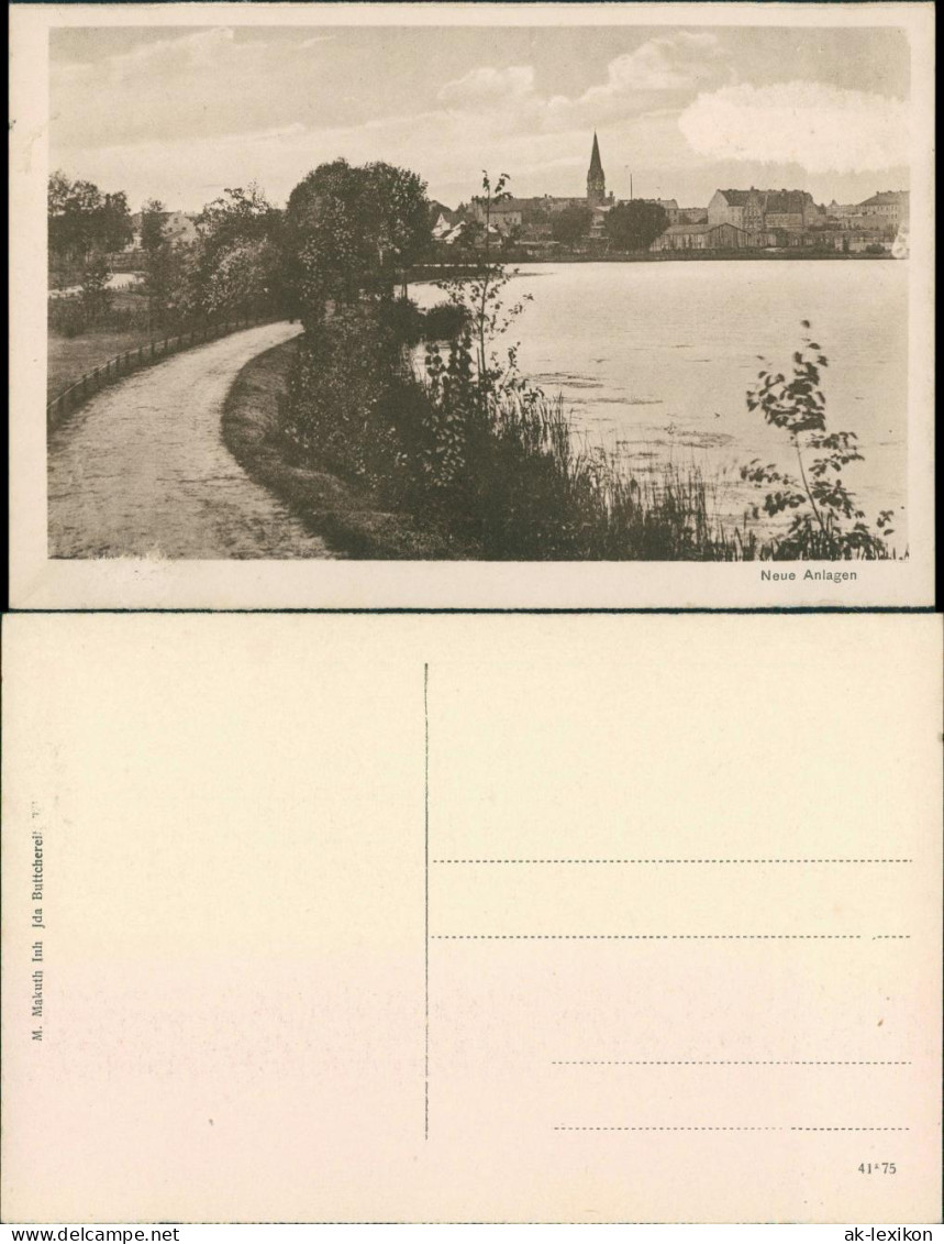 Ansichtskarte  Neue Anlagen 1922 - Zu Identifizieren