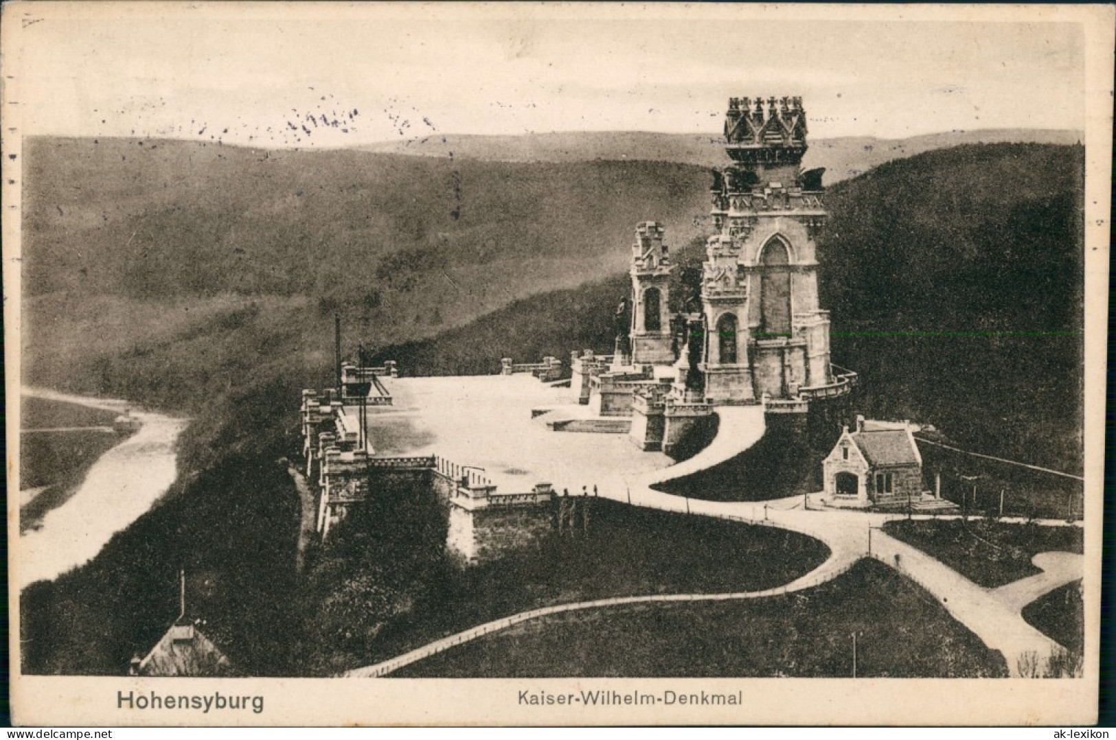 Ansichtskarte Syburg-Dortmund Kaiser-Wilhwlm-Denkmal 1912 - Dortmund