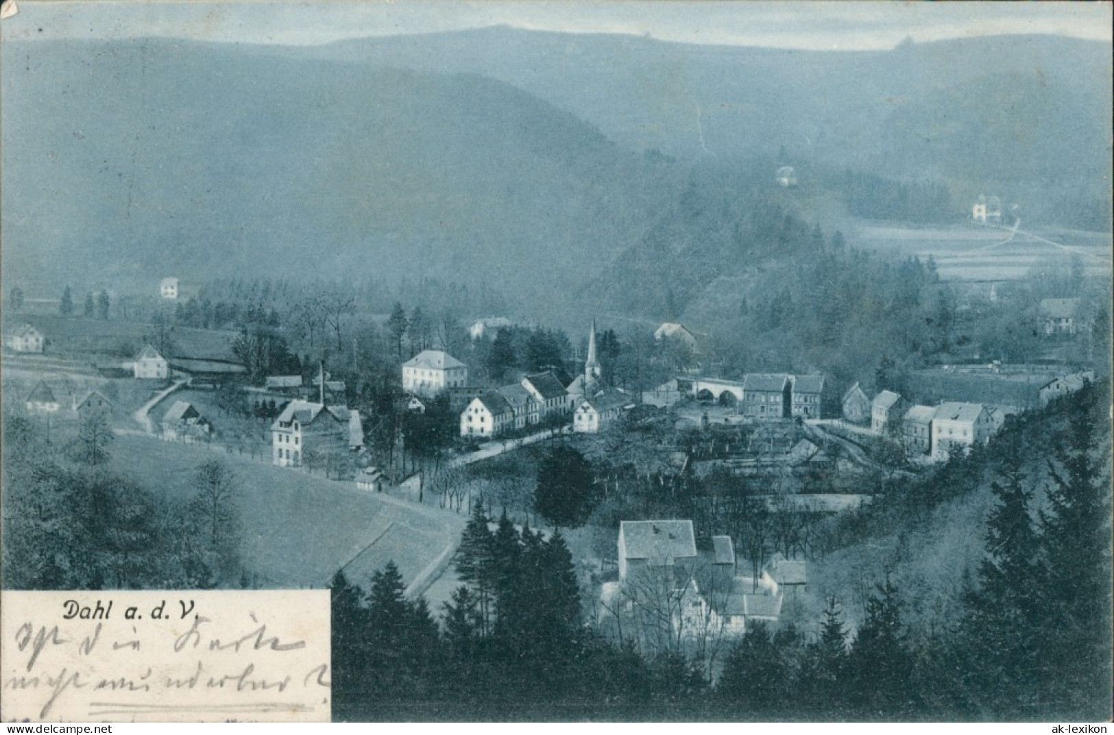 Dahl-Hagen (Westfalen) An Der Volme Blick Auf Dahl An Der Volme 1906 - Hagen