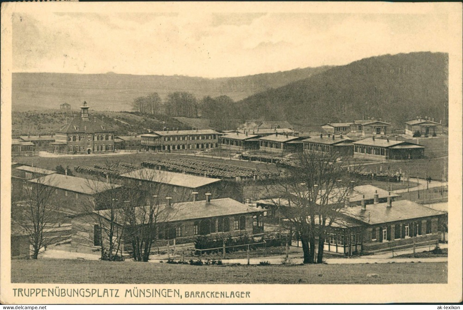 Münsingen (Württemberg) Truppenübungsplatz, Barackenlager 1914 - Muensingen