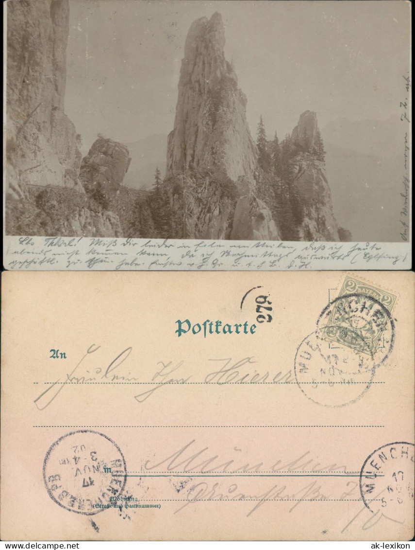 Foto  Felsen In Den Alpen 1902 Privatfoto - Sin Clasificación