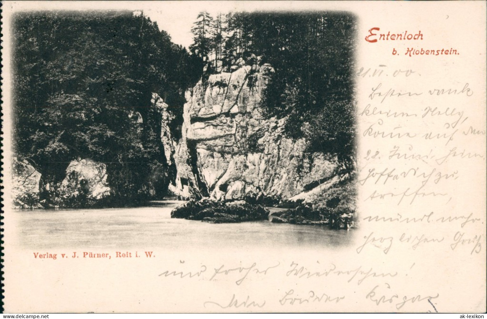 Cartoline Klobenstein-Ritten Collalbo Renon Entenloch - Schlucht 1900 - Other & Unclassified