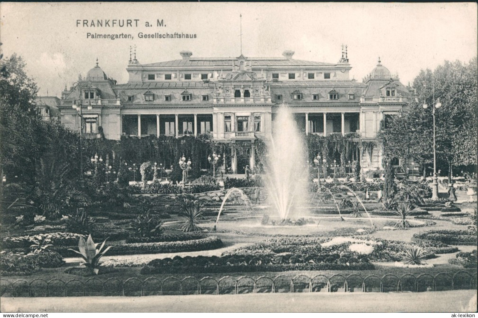 Ansichtskarte Frankfurt Am Main Palmengarten - Gesellschaftshaus 1907 - Frankfurt A. Main