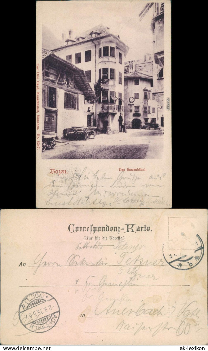 Cartoline Bozen Bolzano Batzenhäusel 1905 - Other & Unclassified