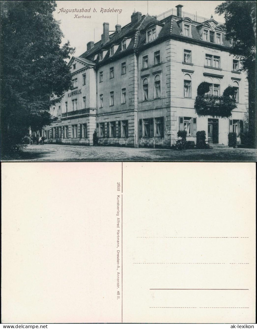 Ansichtskarte Liegau-Augustusbad-Radeberg Partie Am Kurhaus 1928 - Radeberg