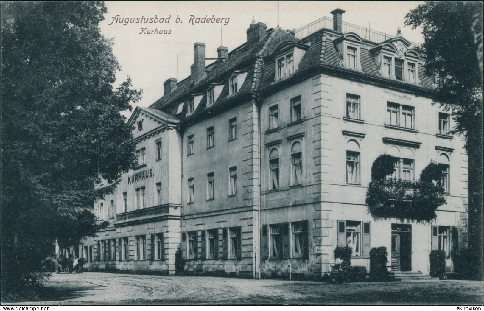 Ansichtskarte Liegau-Augustusbad-Radeberg Partie Am Kurhaus 1928 - Radeberg