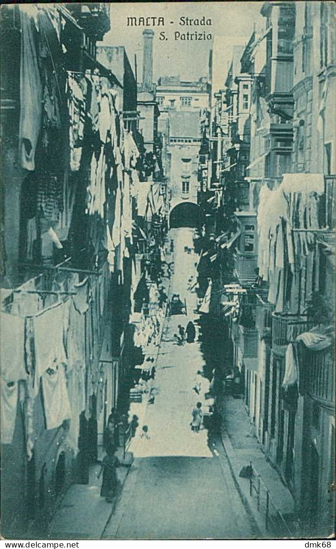 MALTA - STRADA DI SAN PATRIZIO - MAILED 1914 - PASSED BY CENSOR N.1079  (18183) - Malte