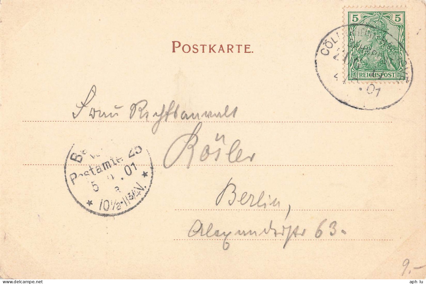 Bahnpost (Ambulant; R.P.O./T.P.O.) Cöln (Rhein)-Hannover (ZA2334) - Briefe U. Dokumente
