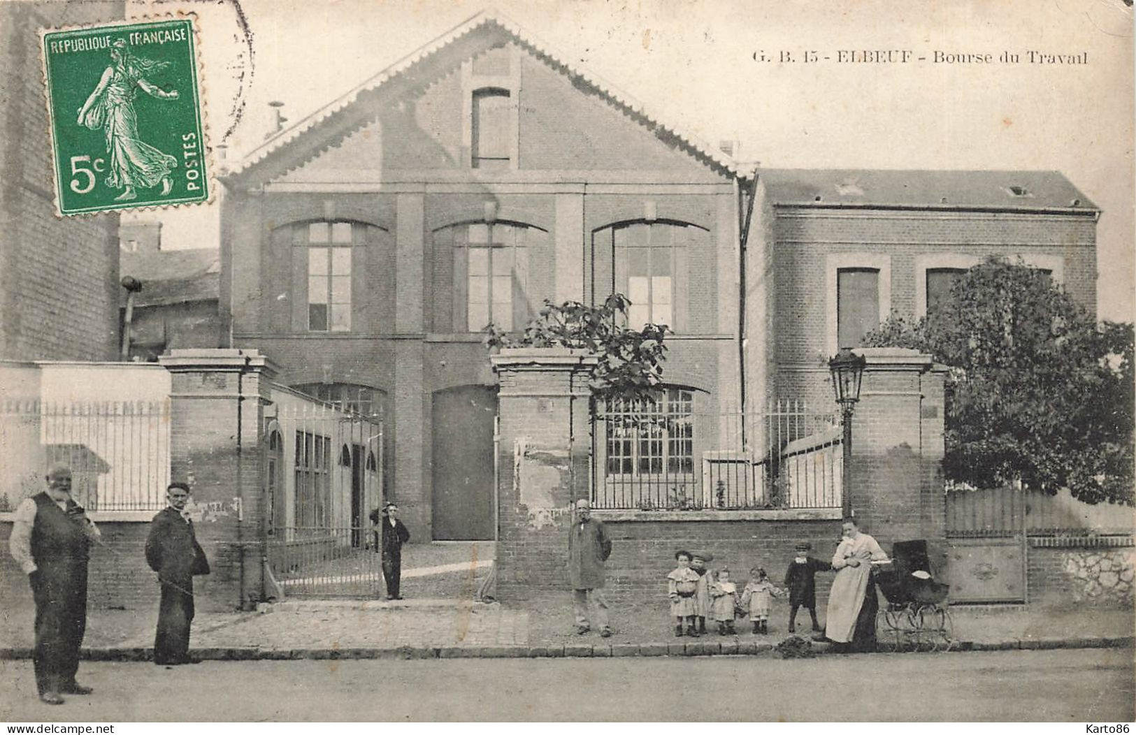 Elbeuf * Façade De La Bourse Du Travail * Villageois Landau - Elbeuf