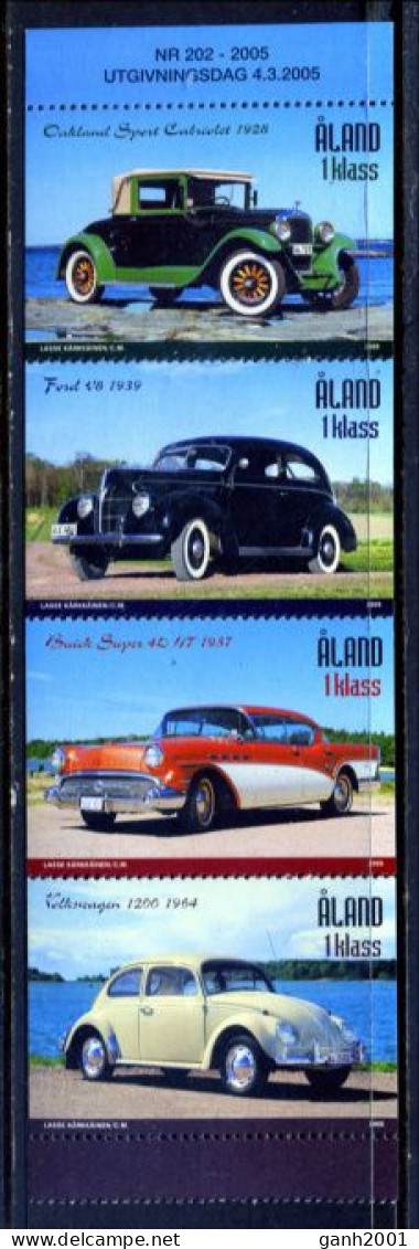 Aland 2005 / Old Cars Booklet MNH Carnet Coches Antiguos Automobiles / Gr37  35-15 - Cars