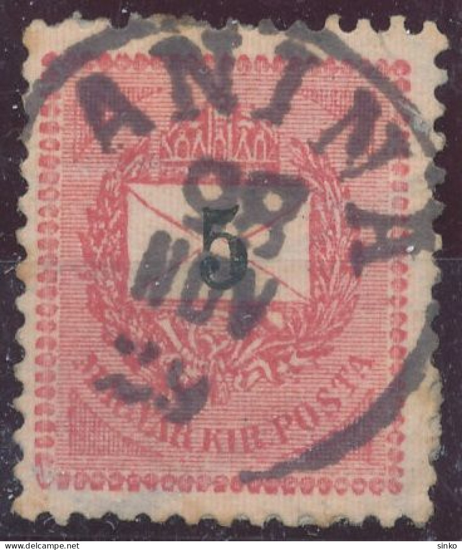 1889. Black Number Krajcar 5kr Stamp, ANINA - ...-1867 Voorfilatelie