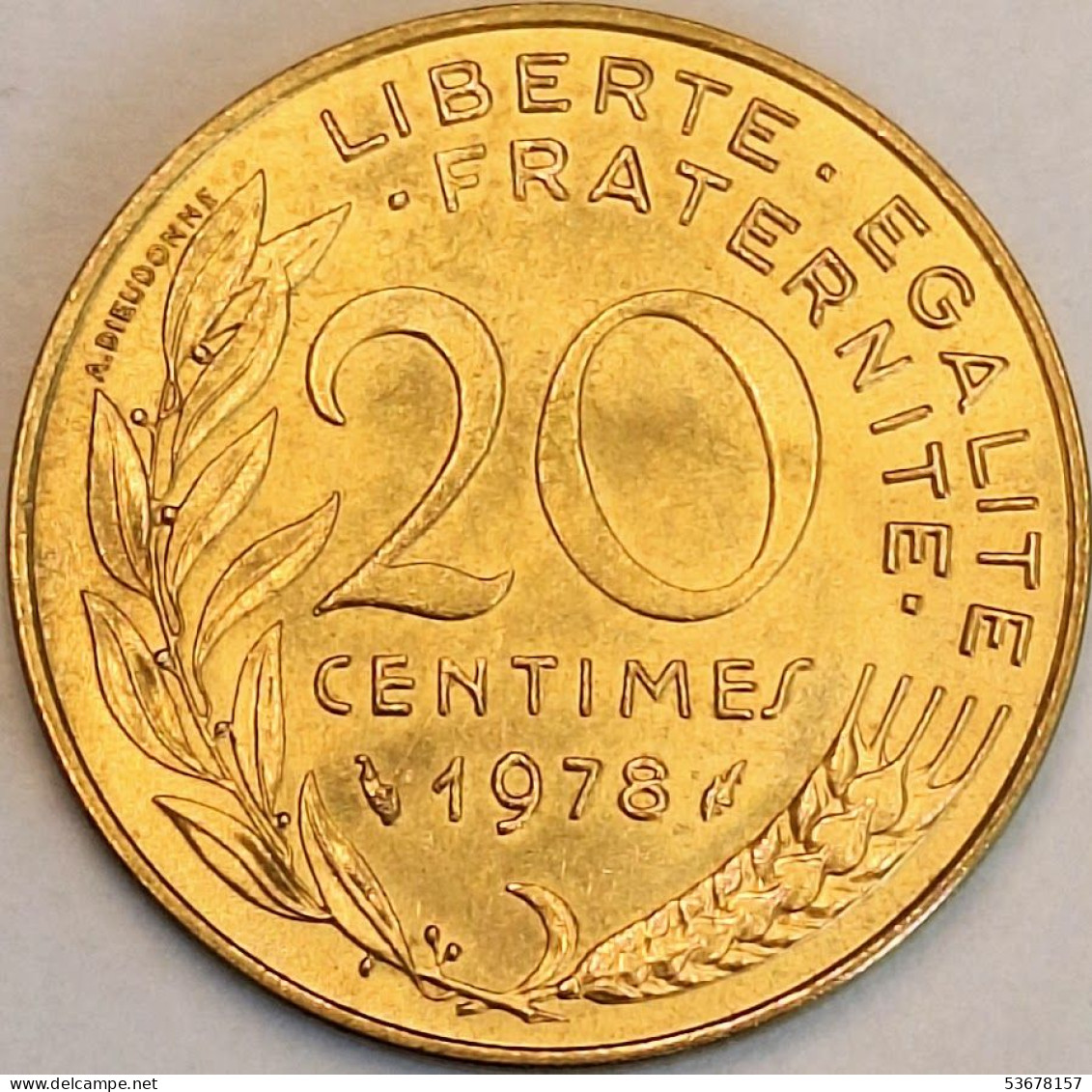 France - 20 Centimes 1978, KM# 930 (#4264) - 20 Centimes