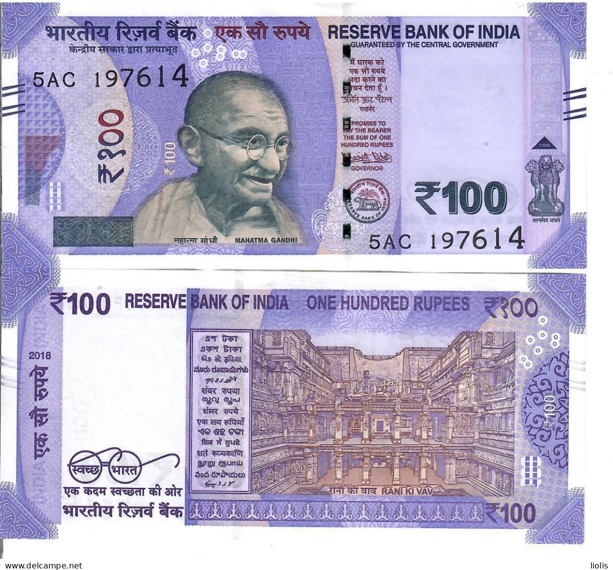 India   100 Rupees 2018   UNC - Indien