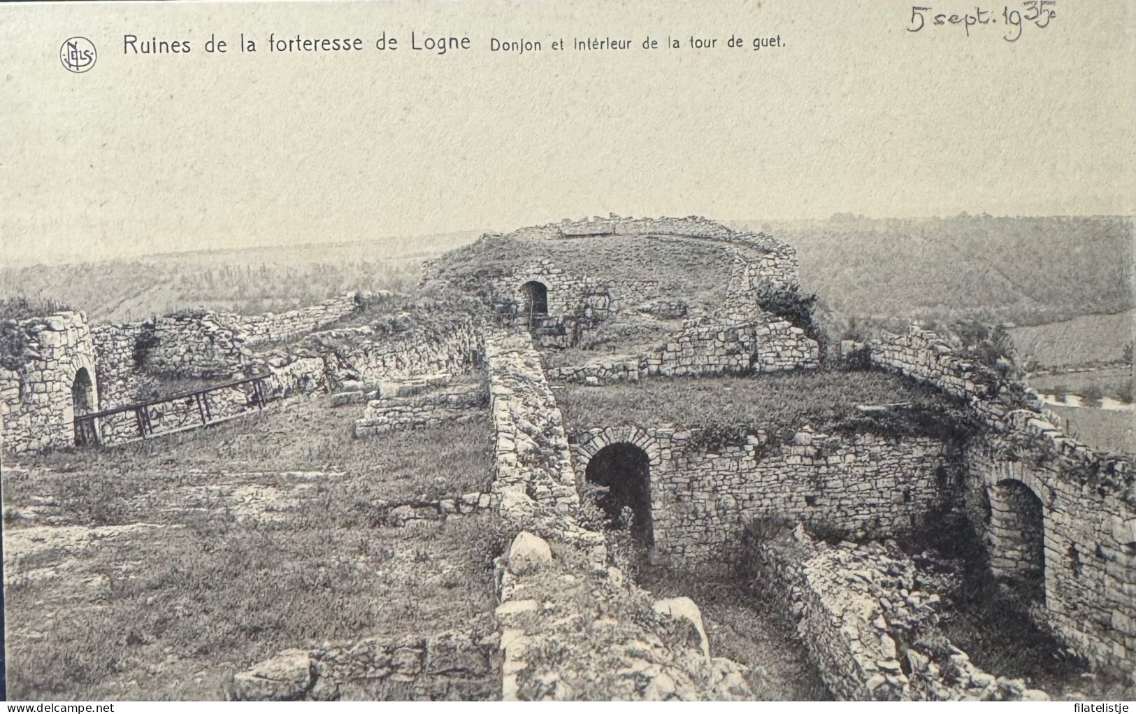 Vieuxville Ruïnes De La Forteresse De Logne  Donjon Et Interieur De La Tour De Guet - Ferrieres