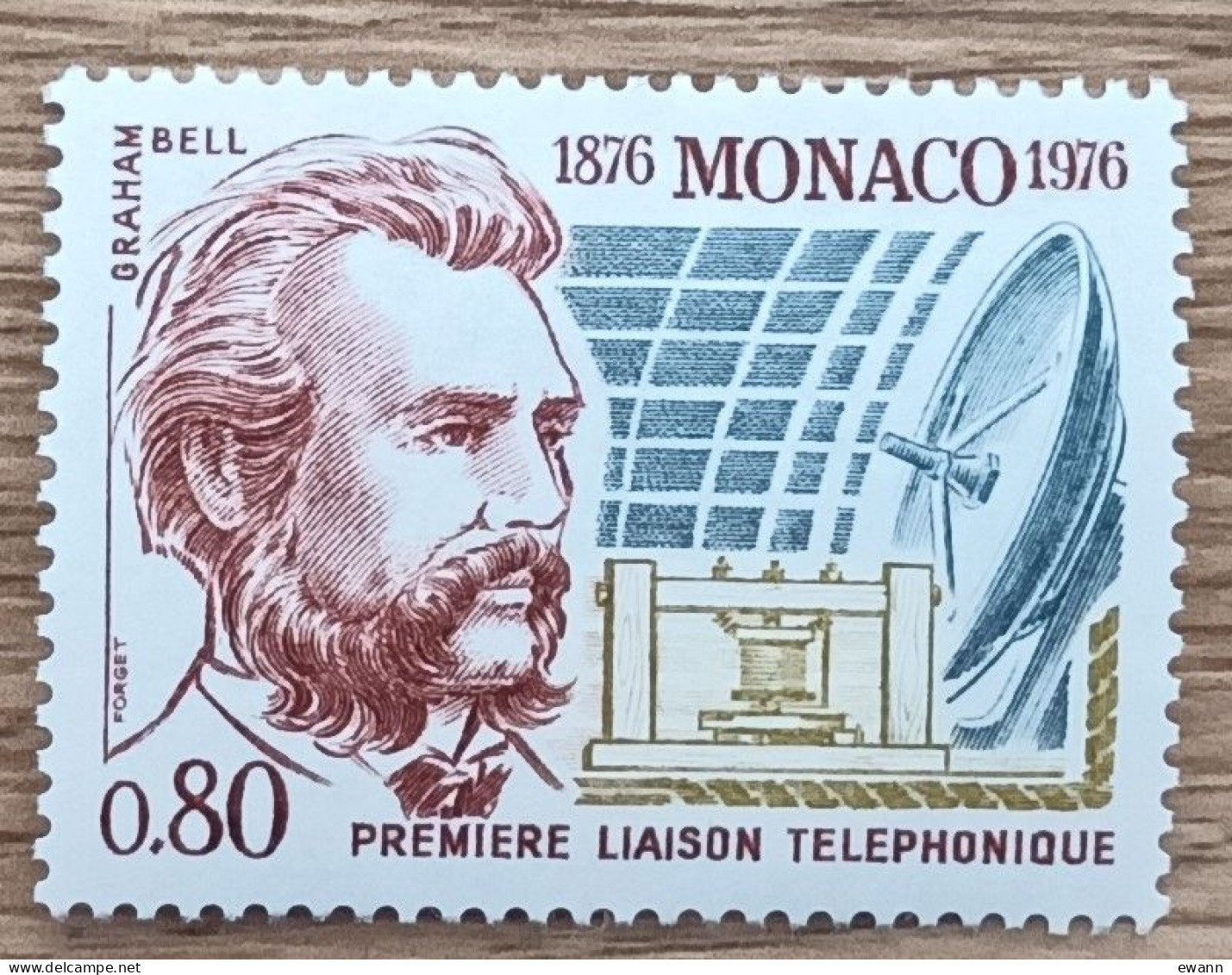 Monaco - YT N°1053 - Première Liaison Téléphonique Par Graham Bell - 1976 - Neuf - Neufs