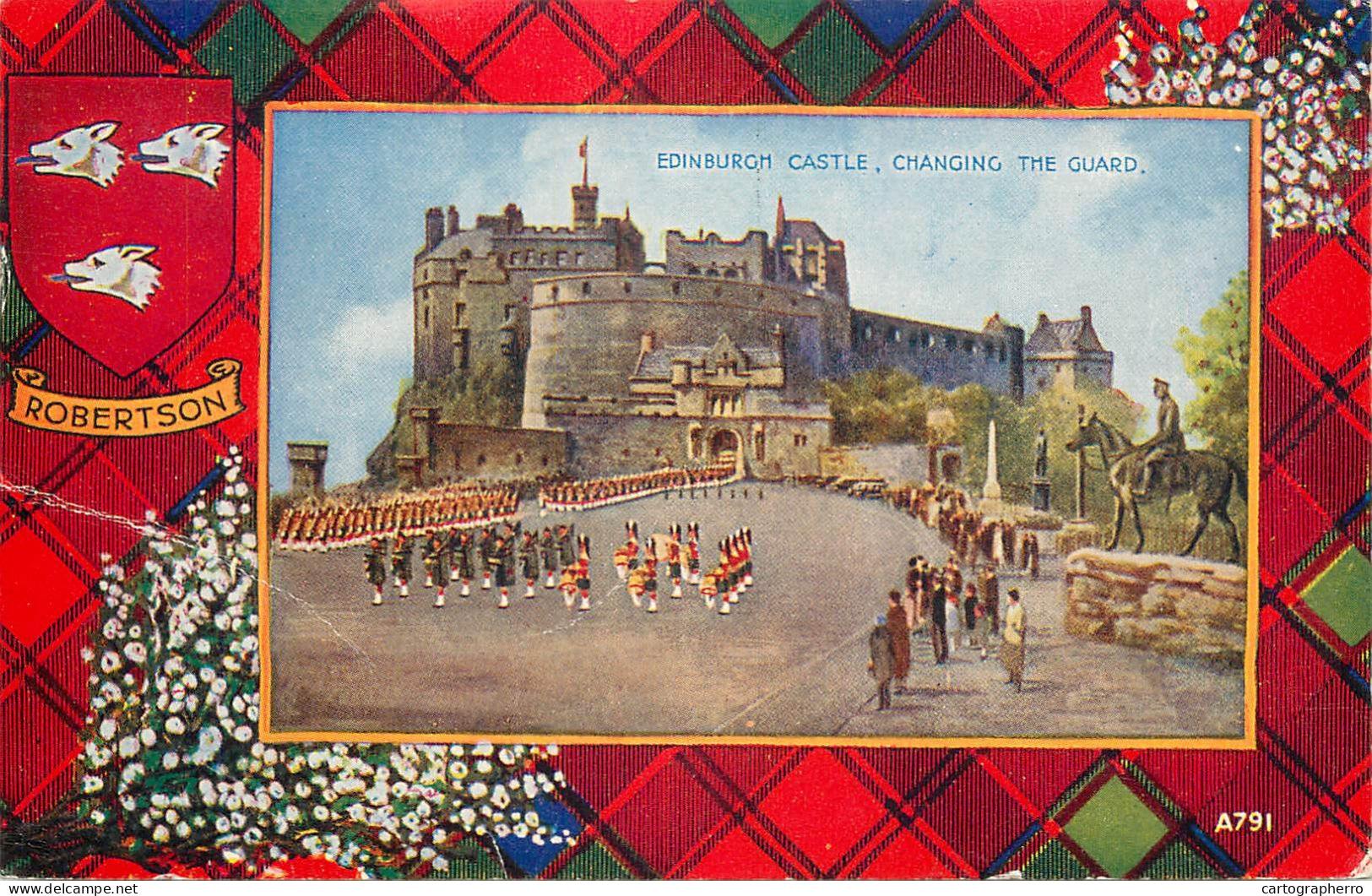 Scotland Edinburgh Castle Parade Quilt Military Robertson Coat Of Arms - Midlothian/ Edinburgh