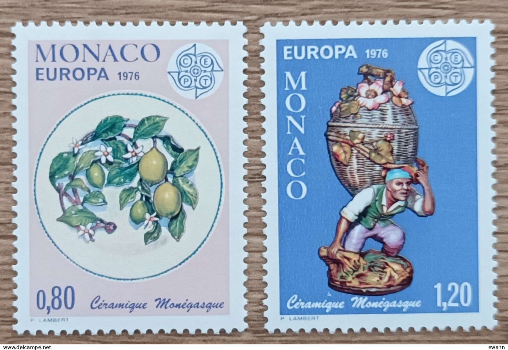 Monaco - YT N°1062, 1063 - EUROPA / Artisanat - 1976 - Neuf - Unused Stamps
