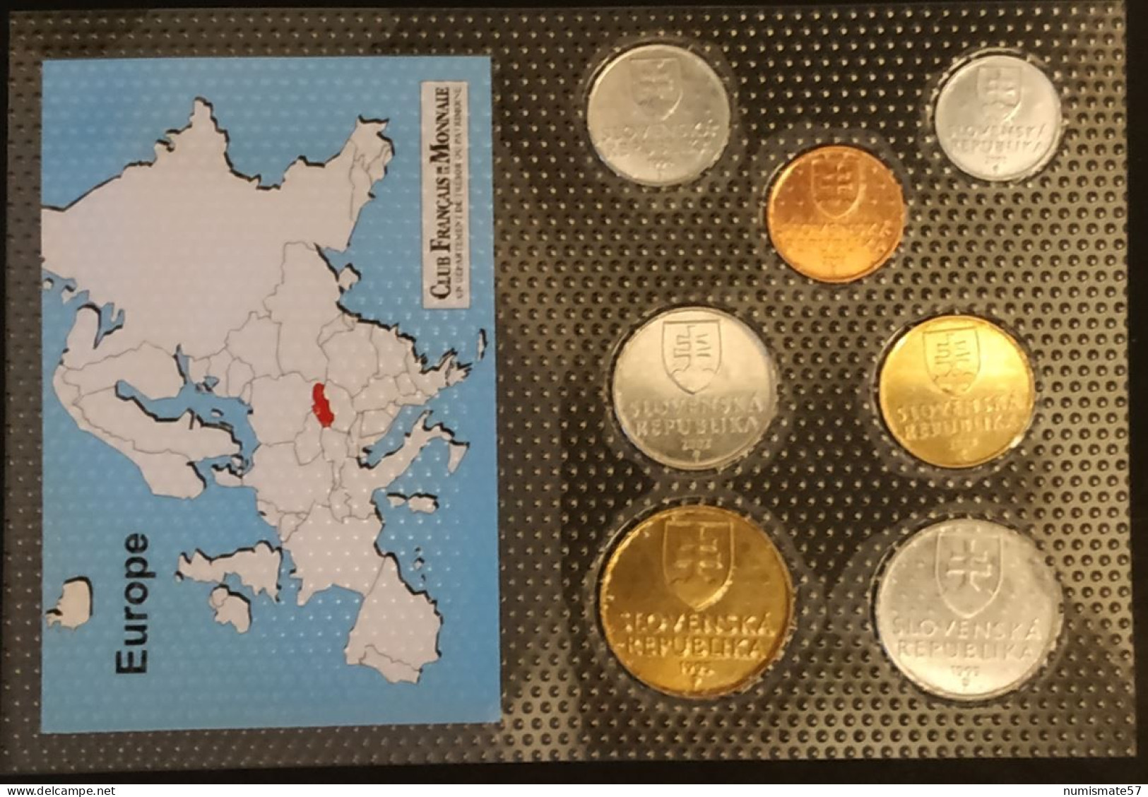 SLOVAQUIE - SLOVAKIA - SERIE DE 7 PIECES DIFFERENTES - 1 - 2 - 5 - 10 KORURA - 10 - 20 - 50 HALIEROV - Slovaquie