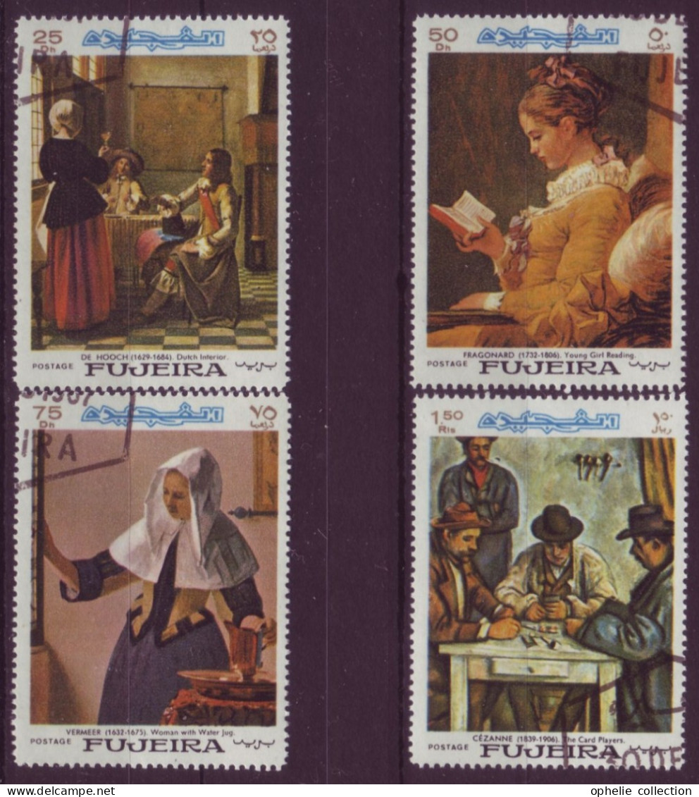 Asie - Fujeira - Tableaux - 4 Timbres Différents - 7079 - Fudschaira
