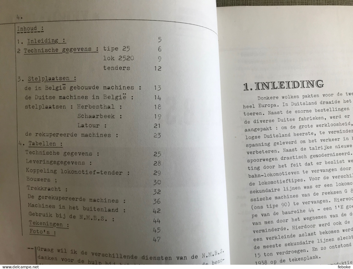 STOOMLOKOMOTIEVEN TIPE 25 NMBS J. CASIER VEBOV-LIMB. JULI 1978 - Practical