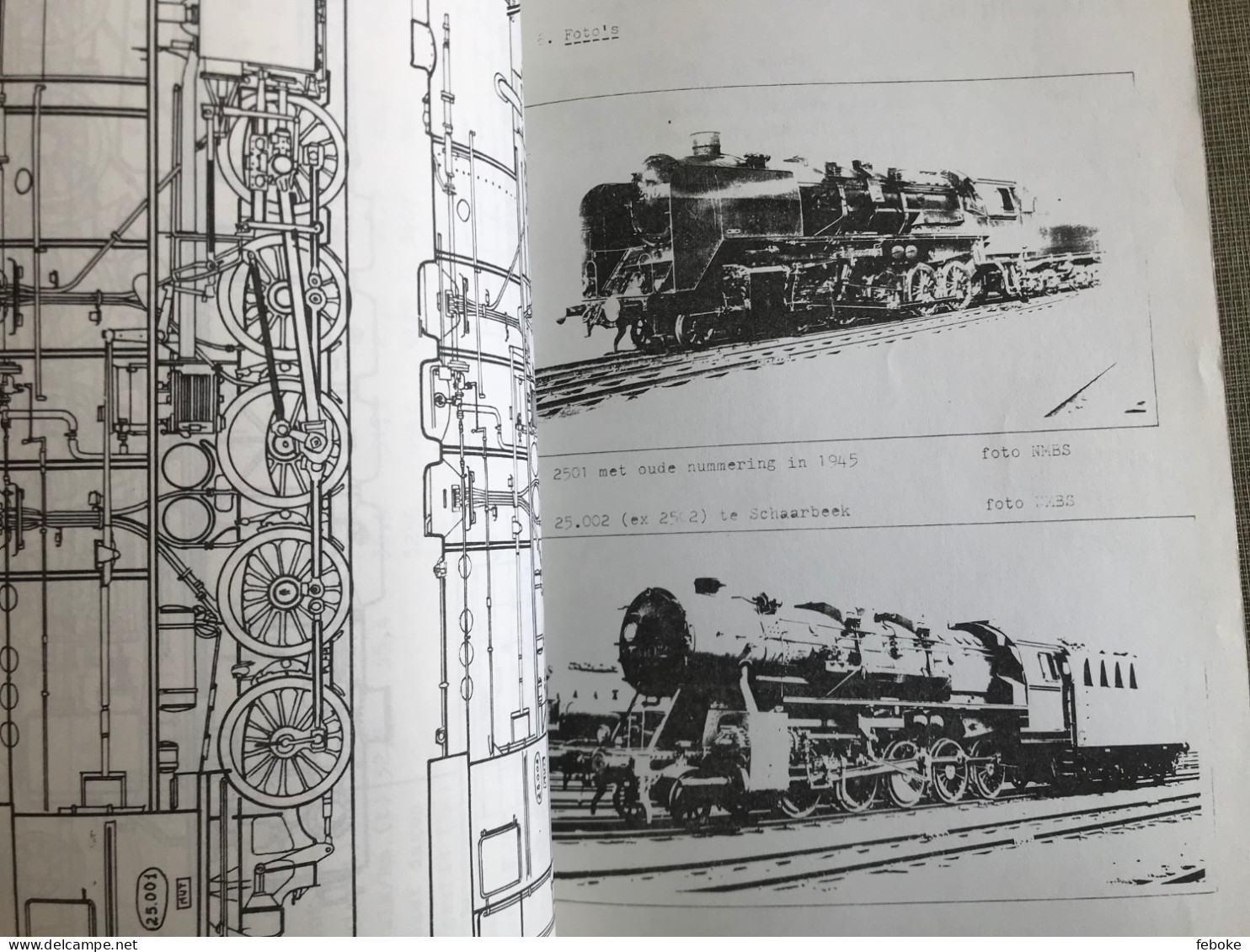 STOOMLOKOMOTIEVEN TIPE 25 NMBS J. CASIER VEBOV-LIMB. JULI 1978 - Practical