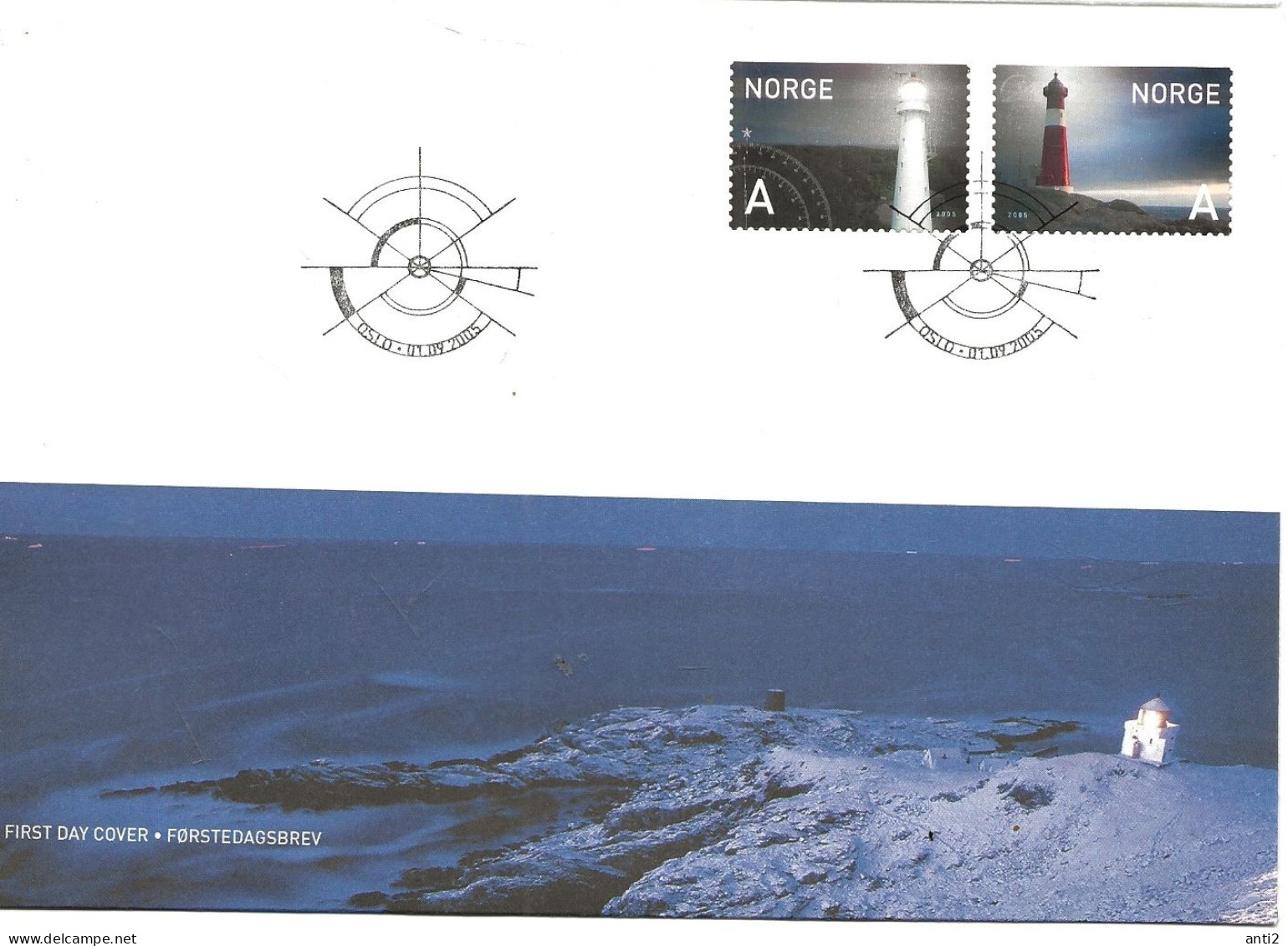 Norway Norge 2005  Norwegian Lighthouses: Tranøy And Jomfruland  Mi  1546-1547 FDC - FDC