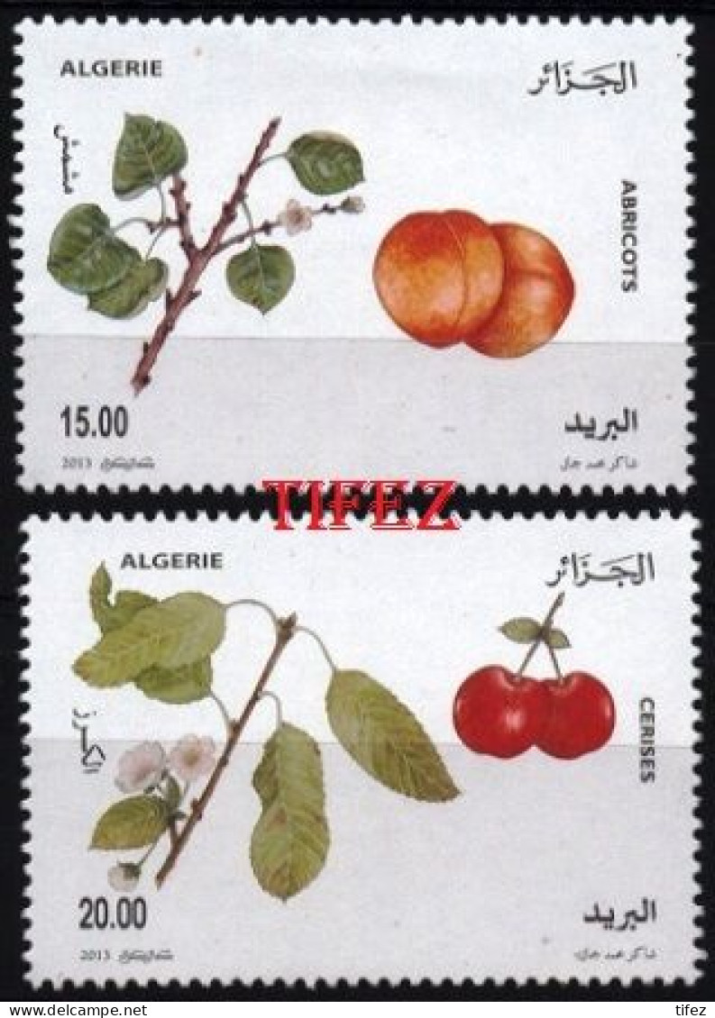 Année 2013-N°1648/1649 Neufs**MNH : Fruits : Abricots - Cerises - Algérie (1962-...)