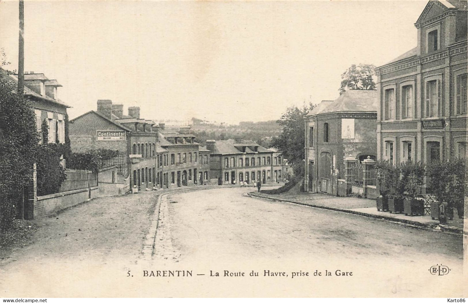 Barentin * La Route Du Havre , Prise De La Gare * Café De L'industrie - Barentin