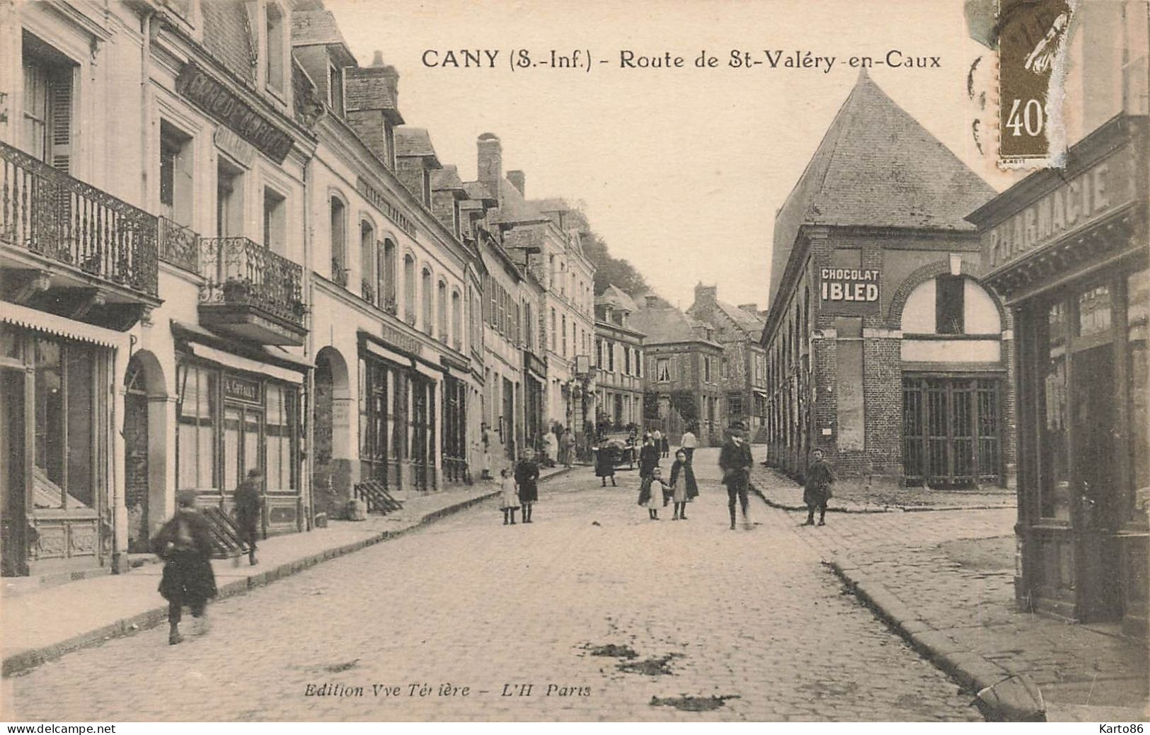 Cany * Route De St Valéry En Caux * Pharmacie * Villageois - Cany Barville