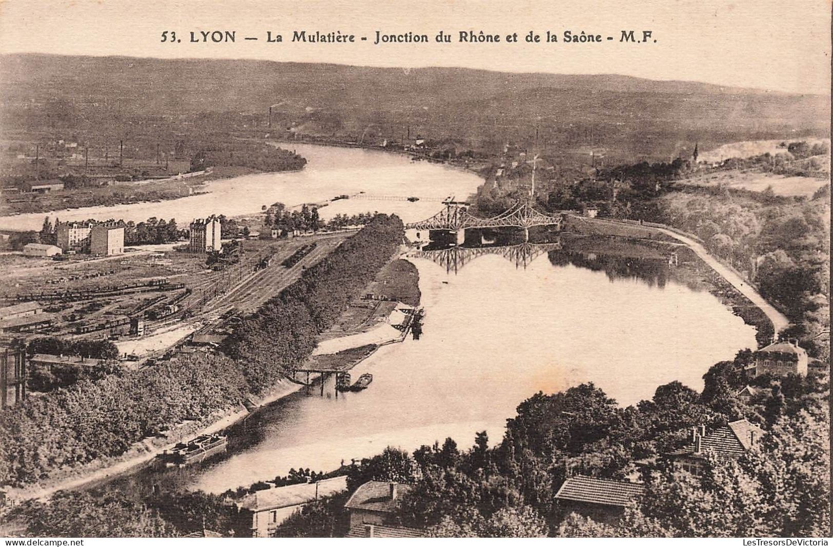 FRANCE - Lyon - La Mulatière - Jonction Du Rhône Et La Saône - Carte Postale Ancienne - Andere & Zonder Classificatie