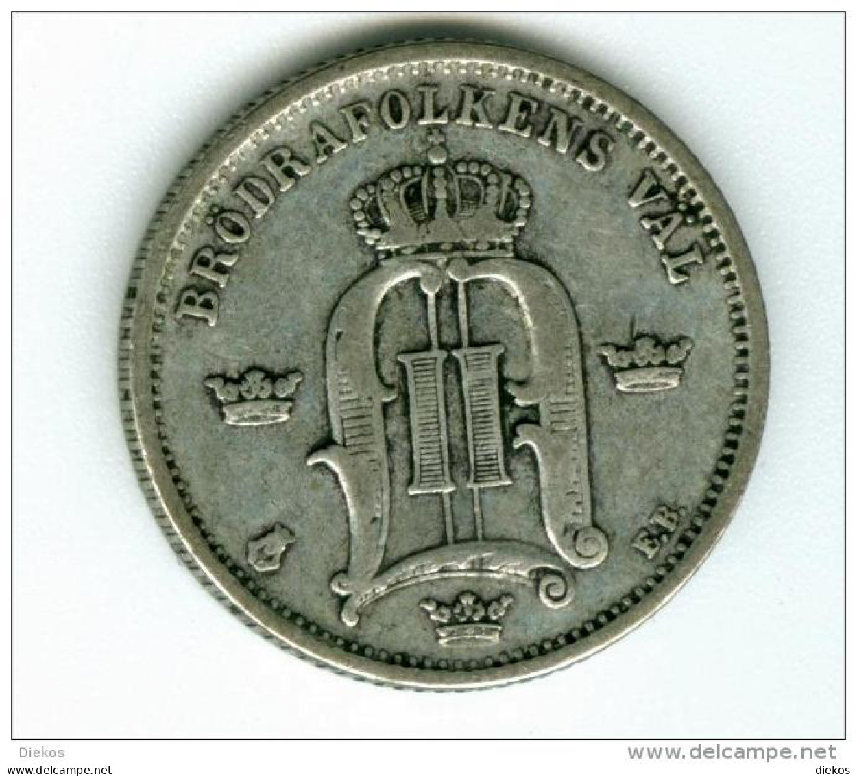 Schweden 50 Öre 1877 Silber Ss-vz   #m83 - Suède