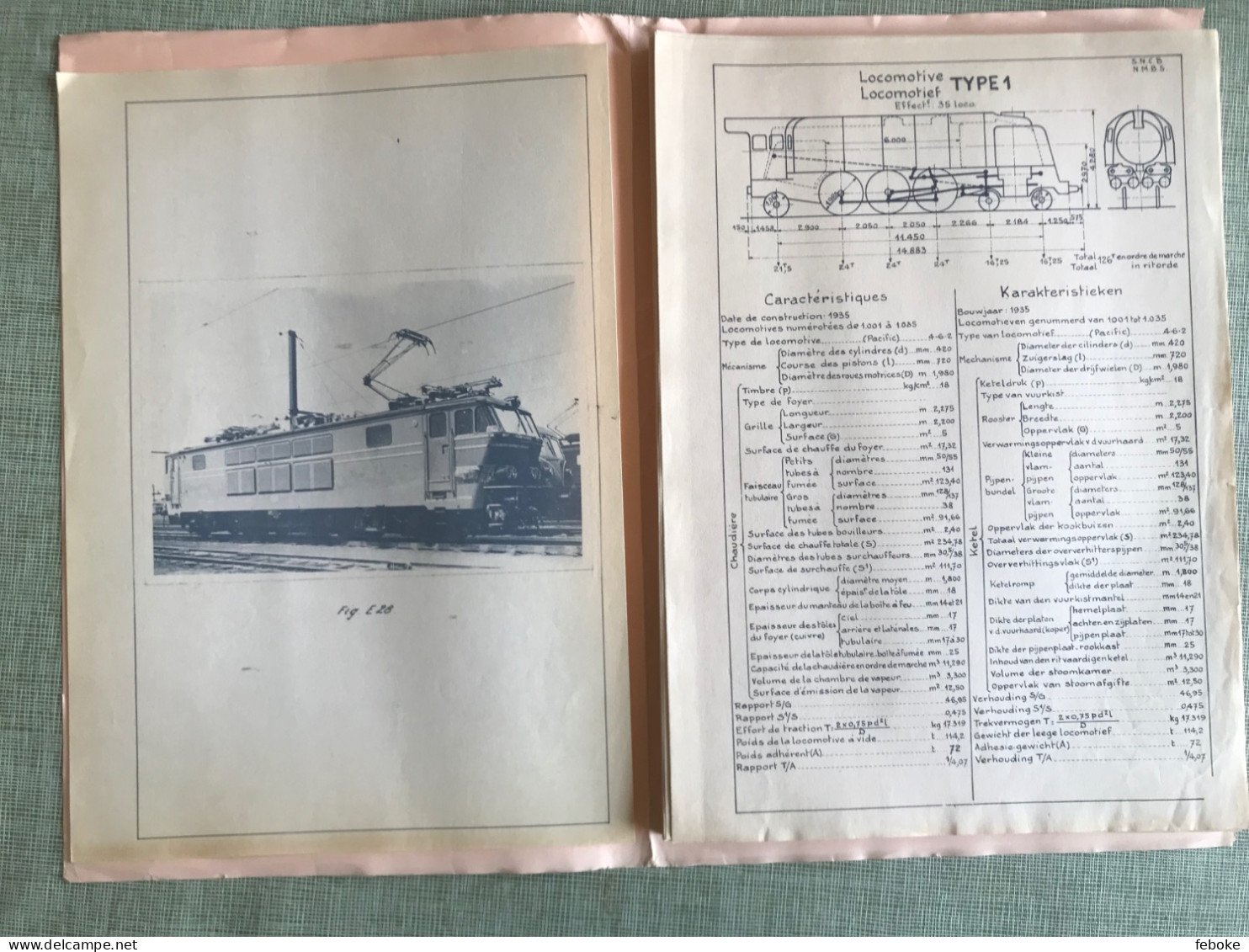 CA 78 BL./PAGES LOCOMOTIEF LOCOMOTIVE SCHEMAS PLANS  ALLE TOUS TYPES SNCB NMBS NL- FR - Sachbücher