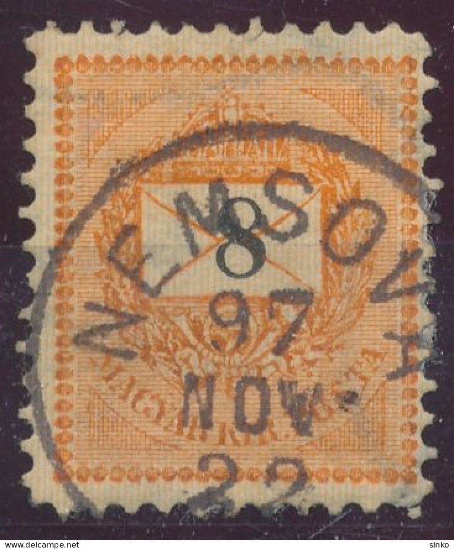 1889. Black Number Krajcar 8kr Stamp, NEMSOVA - ...-1867 Prephilately