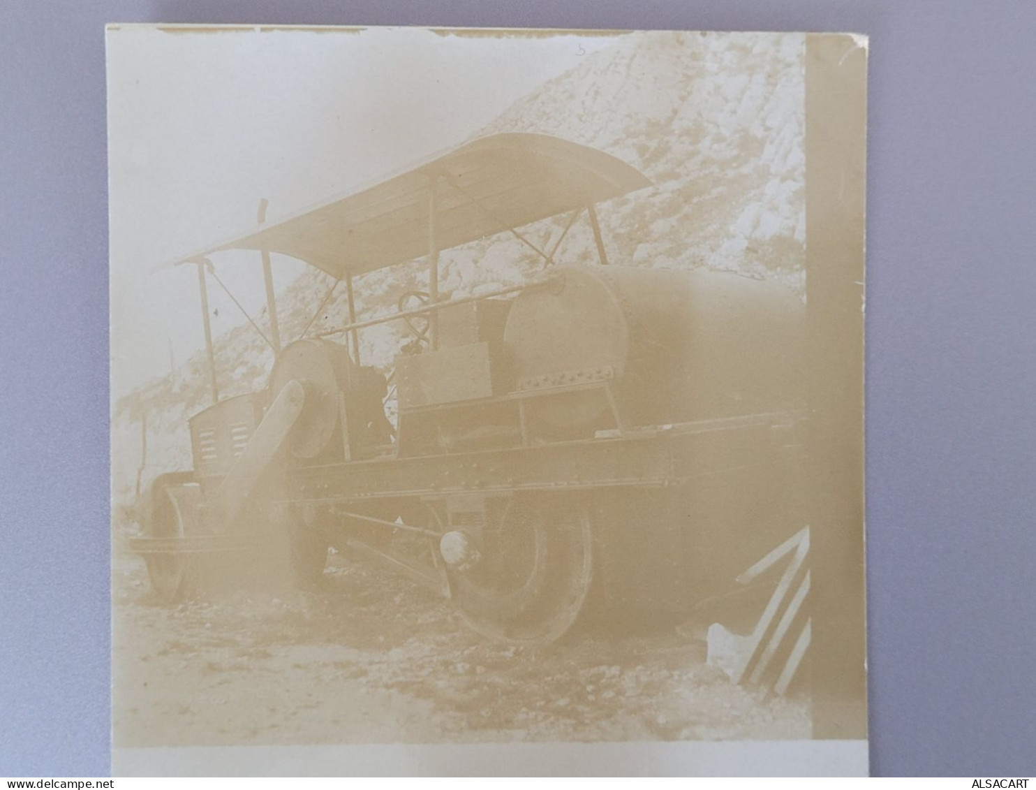 Carte Photo ,  Rouleau Compresseur  , Departement 27 Au Dos - A Identifier