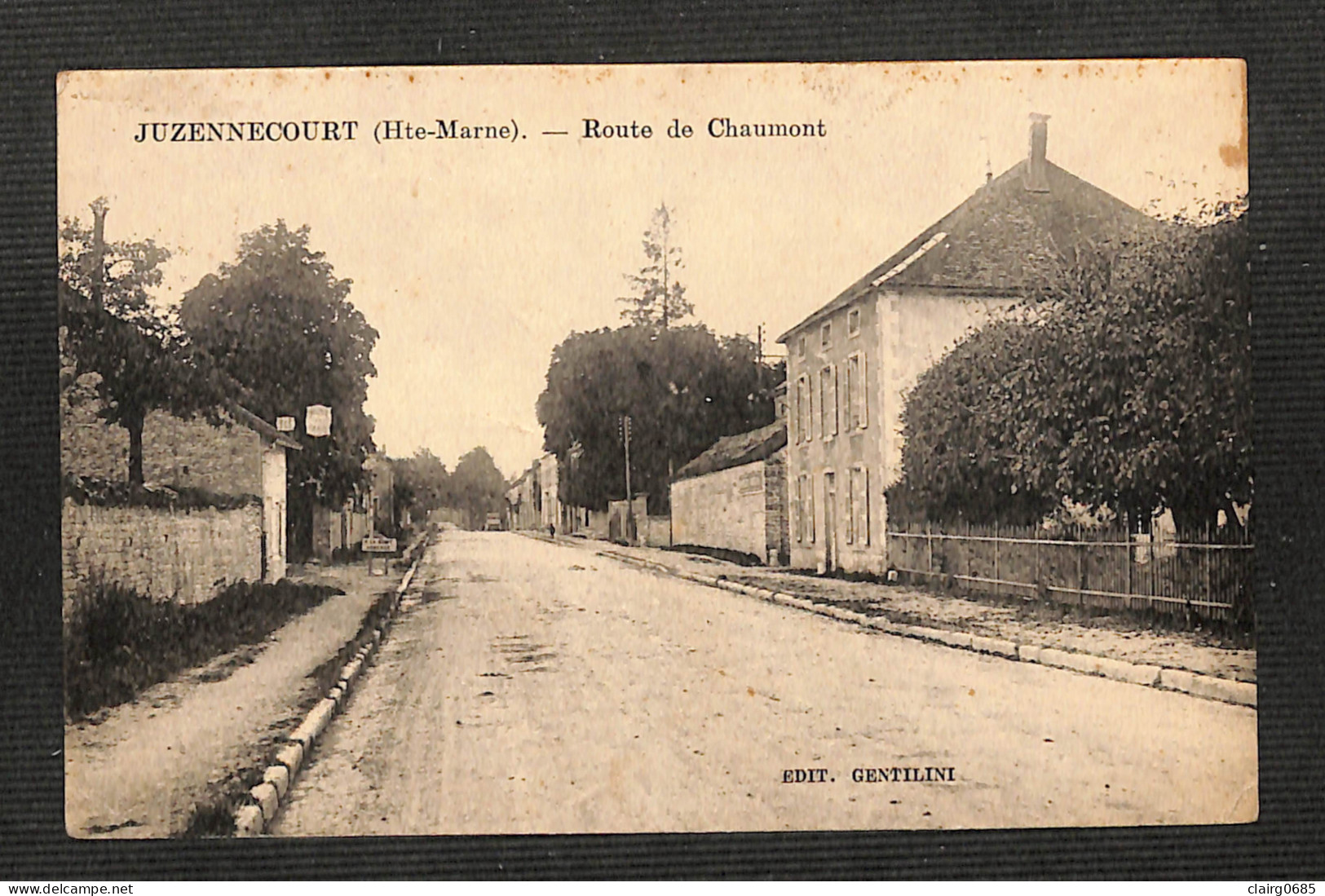 52 - JUZENNECOURT - Route De Chaumont - 1929 - Juzennecourt