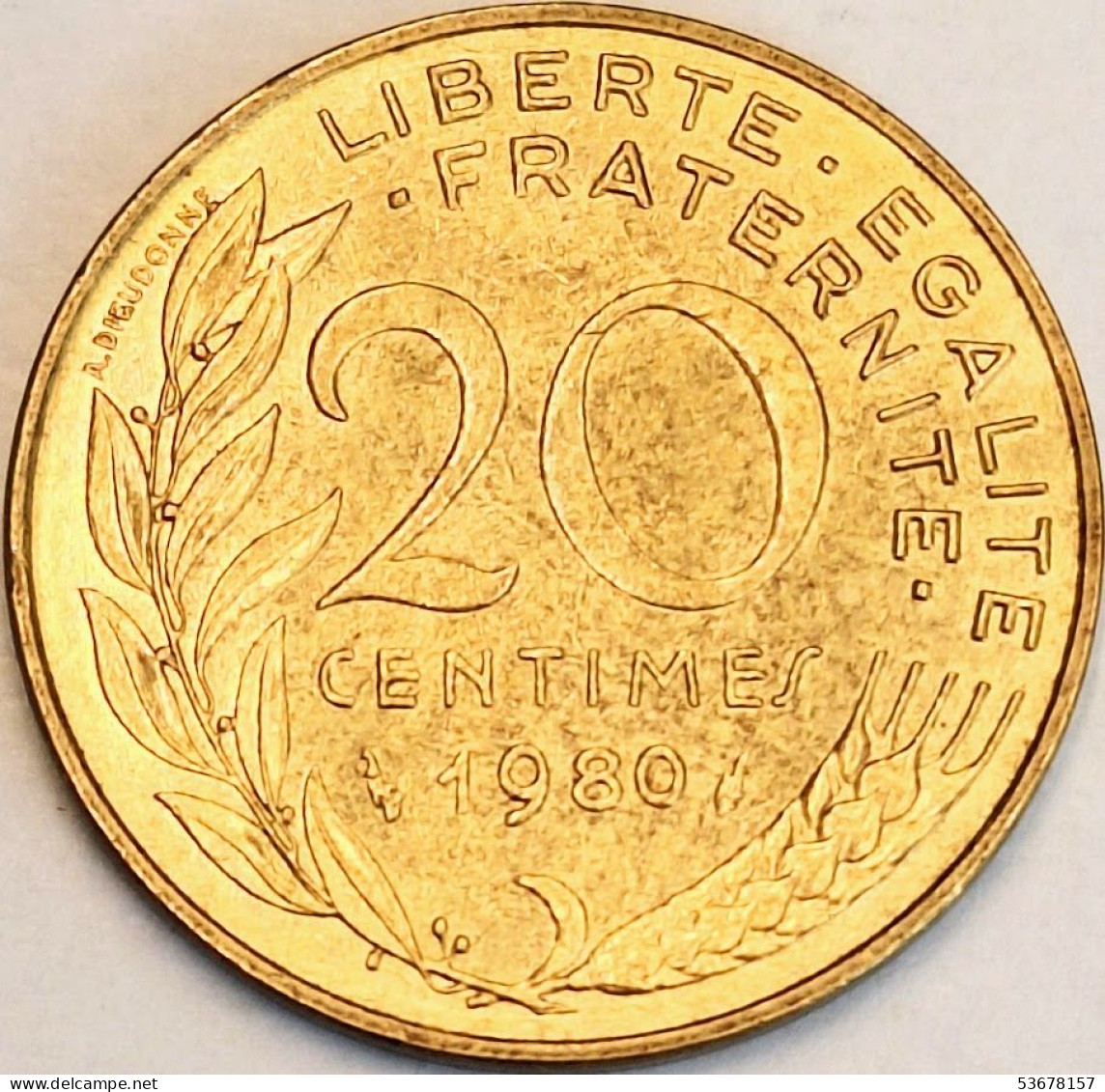 France - 20 Centimes 1980, KM# 930 (#4266) - 20 Centimes