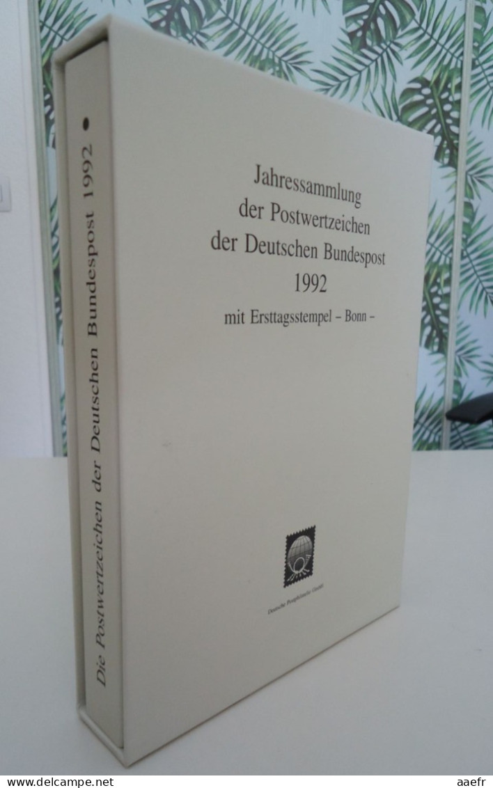 Allemagne 1992 - Jahressamlung Der Postwertzeichen Der Deutschen Bundespost Mit Ersttagstempel - Bonn - - Sammlungen (im Alben)